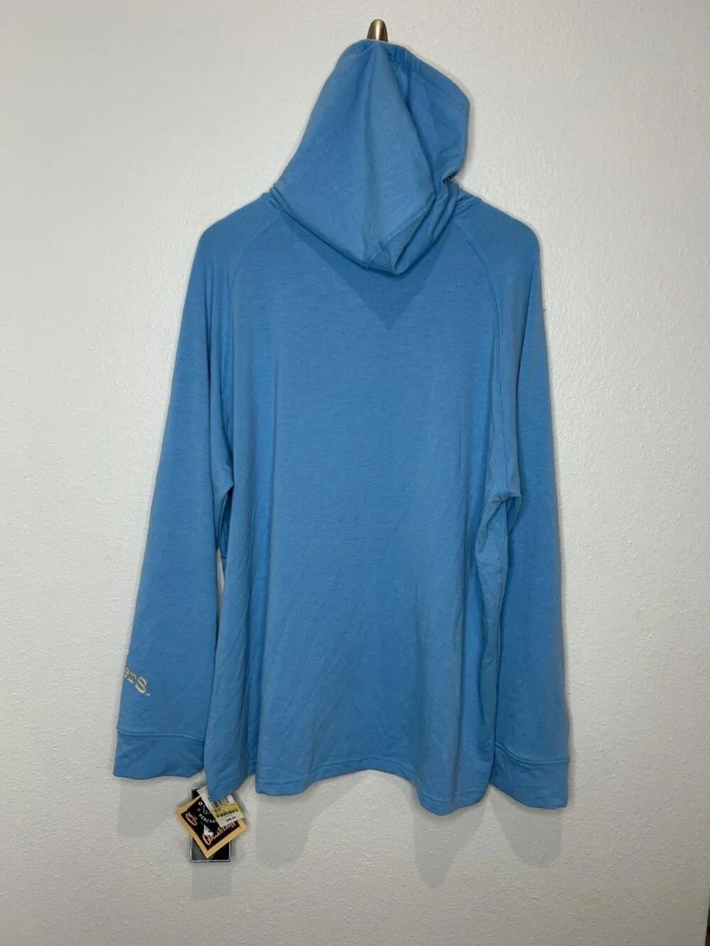NWT Texas Rangers Blue Lightweight Henley Hoodie Men's XL MSRP $50